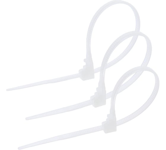 Изображение товара Нейлоновый хомут ТУНДРА krep, многоразовый, 3.6x150 мм, белый, 50 шт. 1550223