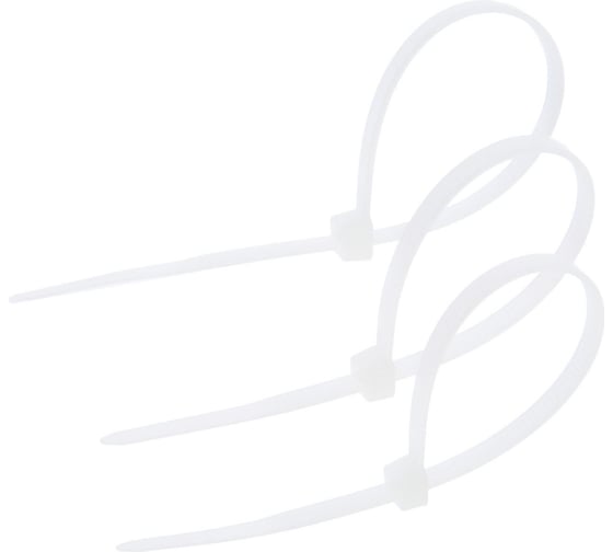 Изображение товара Нейлоновый хомут для стяжки ТУНДРА krep, пластик, 3.6x150 мм, белый, 100 шт. 1112933