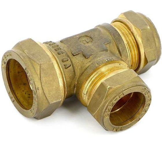 Изображение товара Тройник Tiemme 15х12х15 (обжим) 1000116 / 1007G151215
