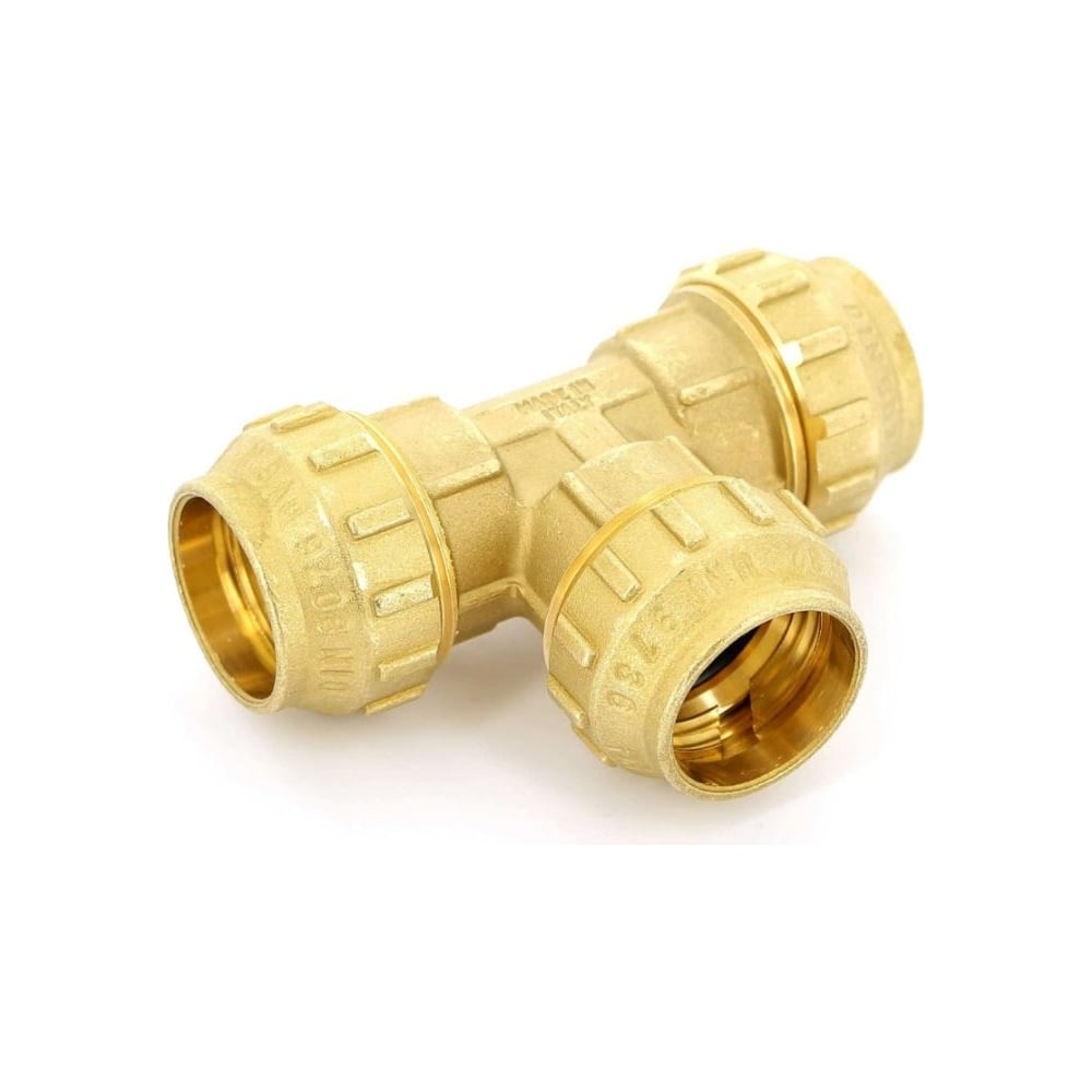 Изображение товара Тройник Tiemme 40x40x40 для п/э труб латунь 3400050 / 3467G404040CR