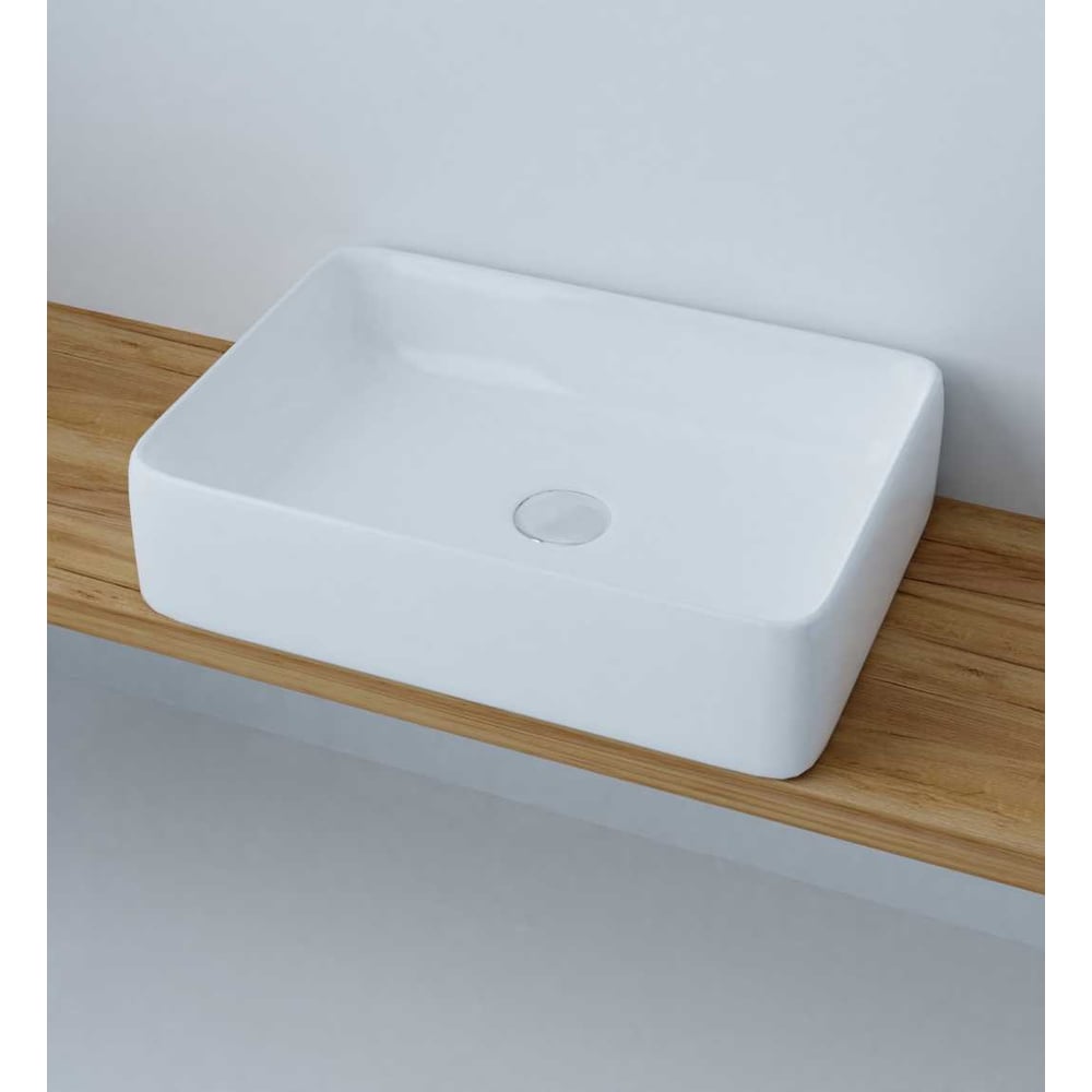 Изображение товара Раковина Azario AZ-2195 накладная белая 500x390 мм