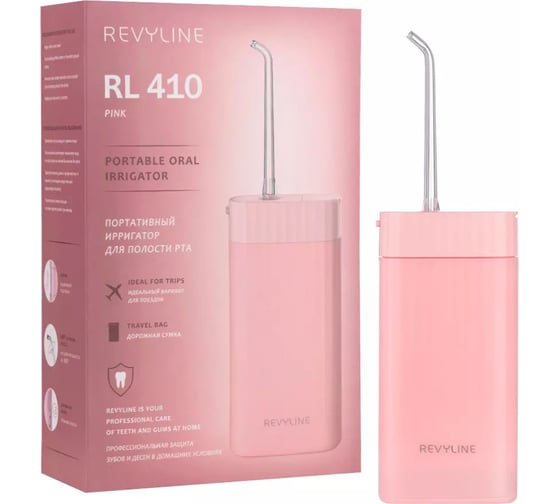 Изображение товара Портативный ирригатор Revyline RL 410 розовый 7398