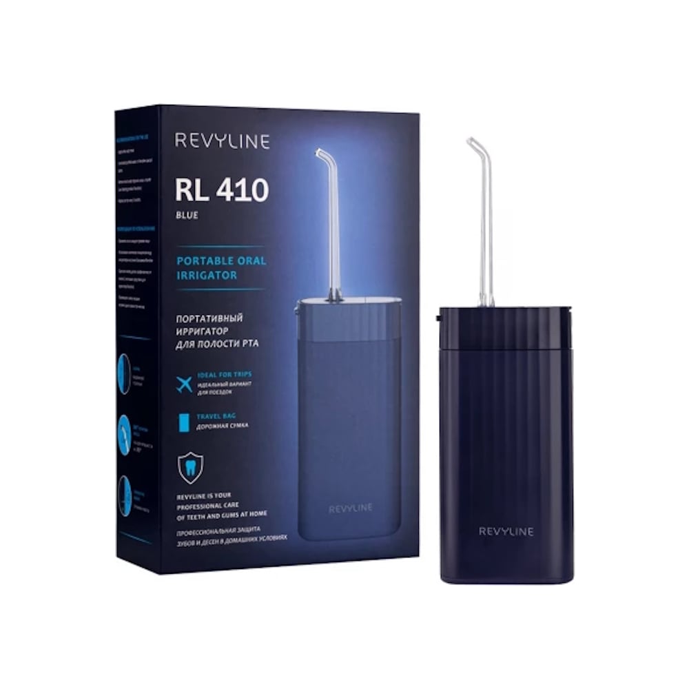 Изображение товара Портативный ирригатор Revyline RL 410 синий для ухода за полостью рта