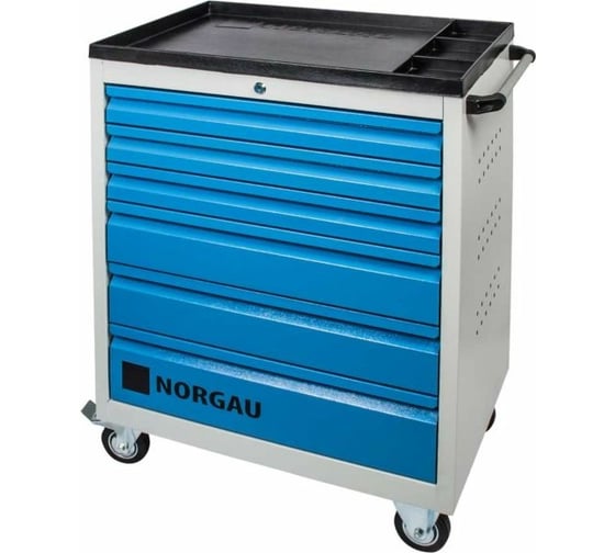 Изображение товара Инструментальная тележка NORGAU 6 ящиков, 915x695x490 RAL7035/5012 ТН173293