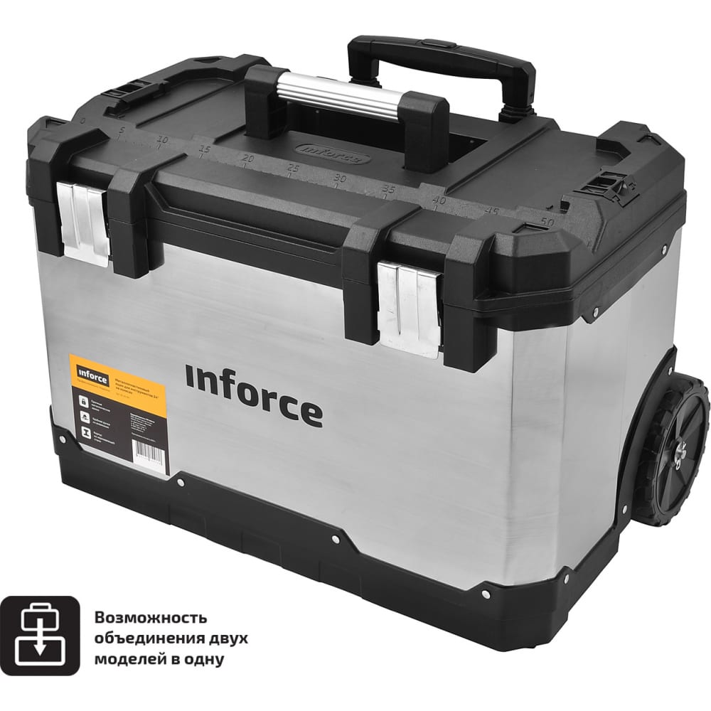 Металло-пластиковый кейс для инструментов Inforce кейс с инструментами ice toolz essence 82f4