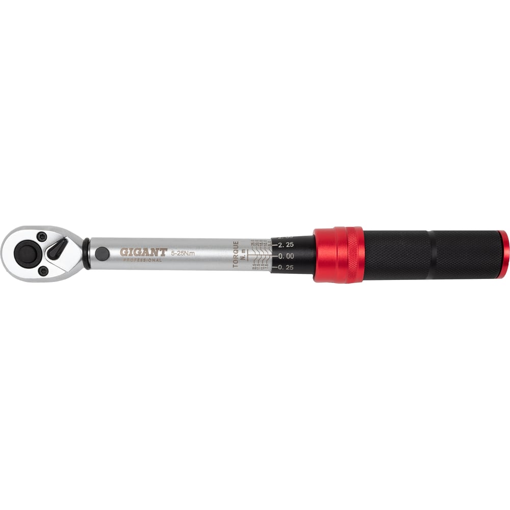 Изображение товара Динамометрический ключ Gigant Professional 1/4" 5-25 Нм для точной затяжки