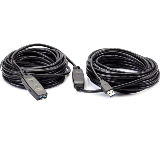 Изображение товара Удлинительный кабель-адаптер AOpen/Qust usb 3.0-repeater активный am - af 15m ACU827A-15M