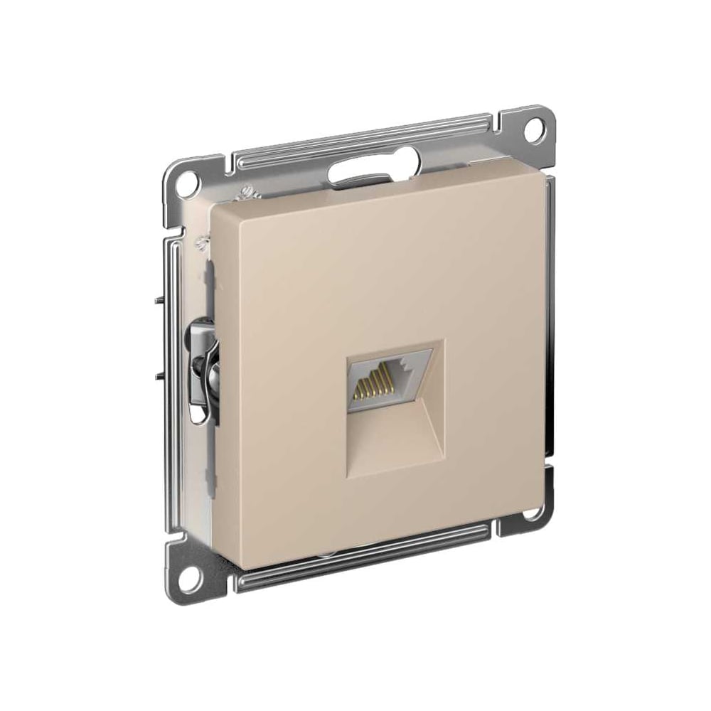 Изображение товара Компьютерная розетка RJ45 категория 6е Atlas design песочная