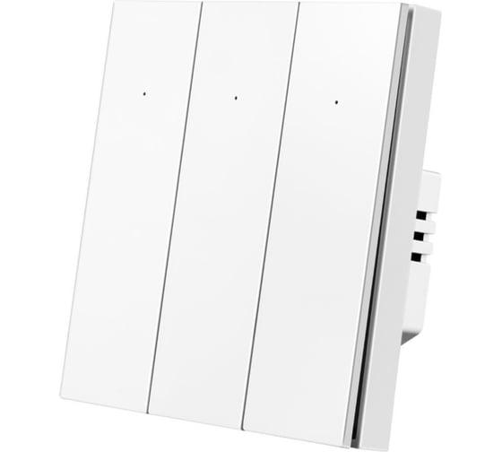 Изображение товара Умный трехкнопочный выключатель Roximo белый, SWBTN01-3W