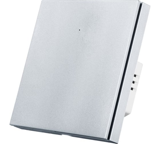 Изображение товара Умный однокнопочный выключатель Roximo платиновый, SWBTN01-1P