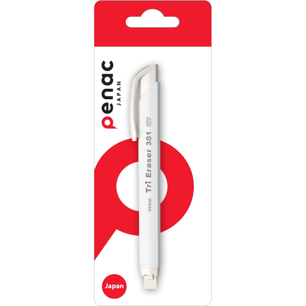 Изображение товара Ластик Penac tri eraser белый в блистере ET0401-01/B