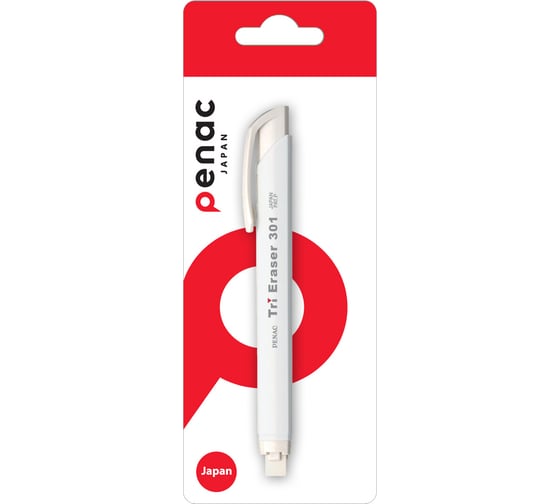 Изображение товара Ластик Penac tri eraser белый, в блистере ET0401-01/B