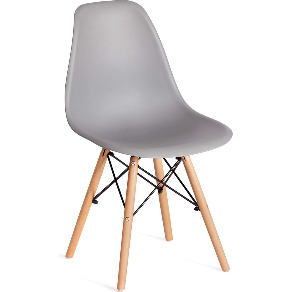 Стильный стул Cindy Chair из коллекции Modern, созданный в стиле знаменитого стула Eames DSW супругов Имз, украсит собой любую домашнюю обстановку. Этот удобный и легкий стул будет отличным украшением городской квартиры, загородного дома, кафе или ресторана. Сочетание светло-серого пластикового сиденья, ножек из массива бука и классического металлического крепления придает стулу особенную красоту и оригинальность. Эргономичная спинка и удобное сиденье позволят комфортно расположиться на продолжительное время. Конструкция изделия разработана с учетом равномерного распределения нагрузки. Пластик и массив бука – прочные и долговечные материалы, не требующие специального ухода, способные выдерживать большую нагрузку. Стул будет радовать вас своим первоначальным видом долгие годы. Стул хорошо подойдет для гостиной, для кухни, для террасы, для дачи, для ресторана или для кафе. Стул очень прост в сборке, инструкция по сборке прилагается.