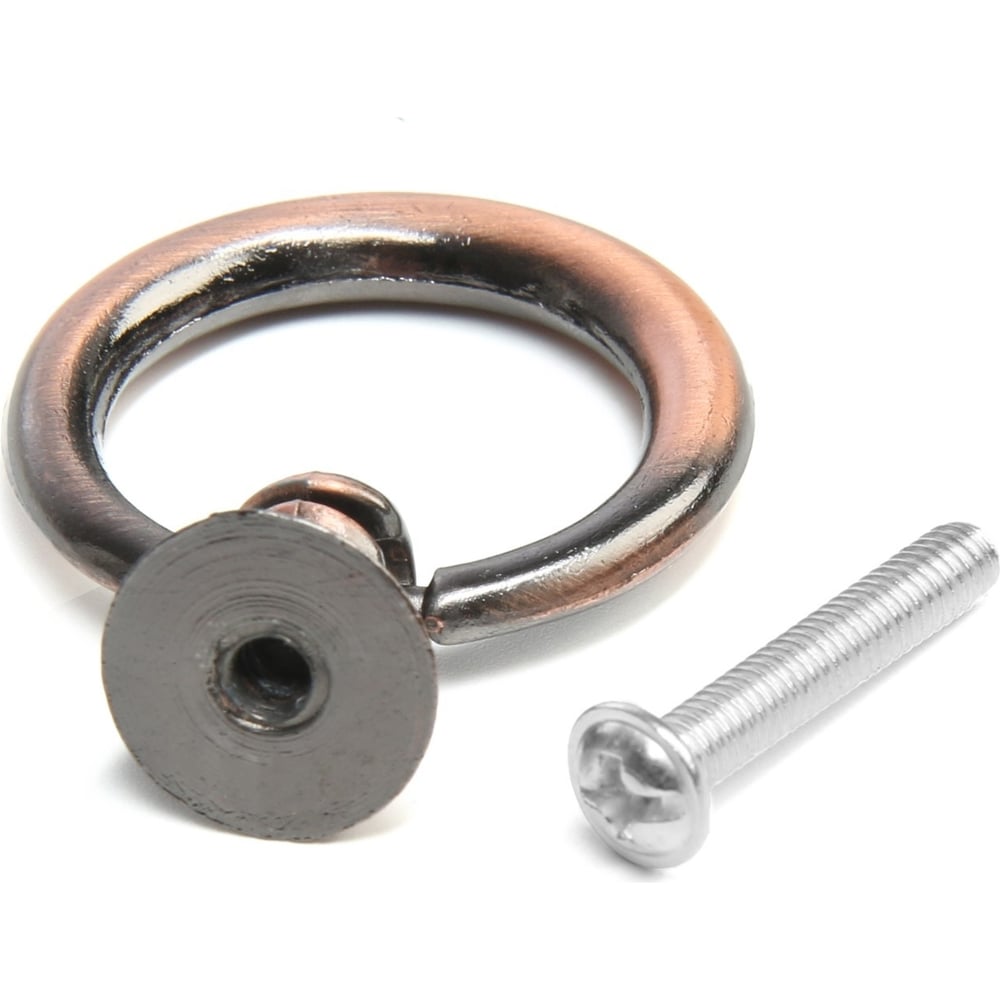 Изображение товара Ручка-кнопка для мебели ТУНДРА РК016AC медь матовая 34 мм накладной монтаж