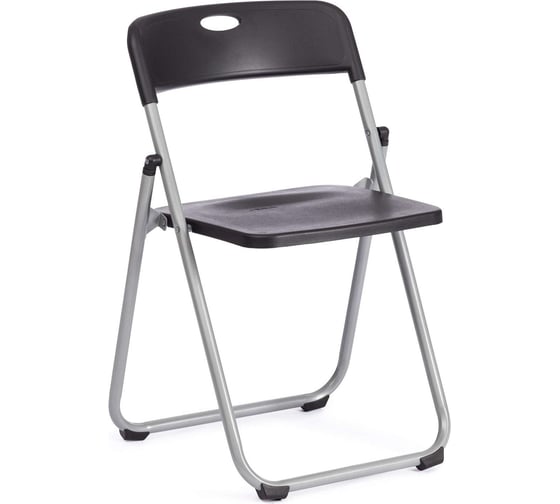 Изображение товара Складной стул Tetchair folder 3017h каркас: металл, сиденье/спинка: пластик, 49x46.5x73.5 см, black (черный) / grey (серый) 20469