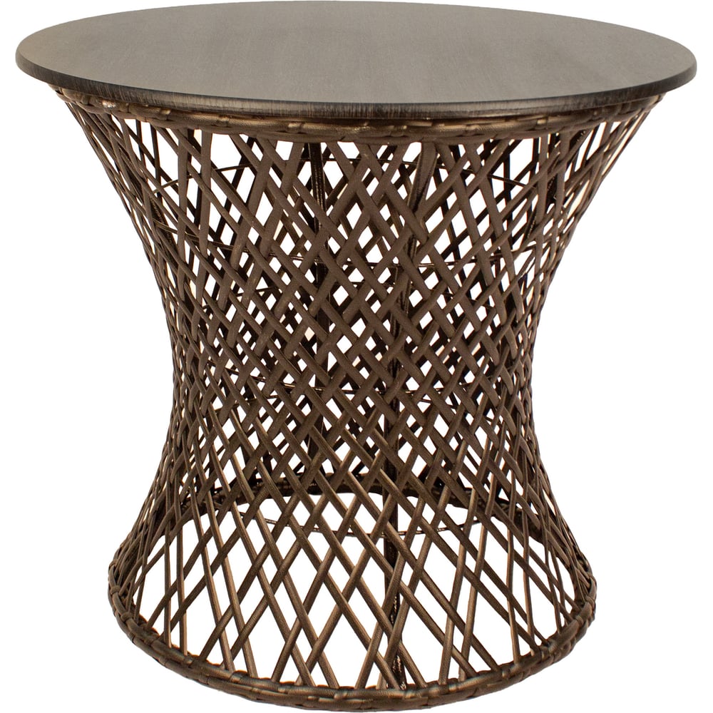 Изображение товара Стол M-GROUP БОНГО макси коричневый круглый диаметр 0,56 м