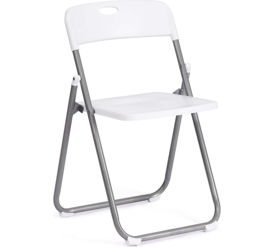 Изображение товара Складной стул Tetchair folder 3017h каркас: металл, сиденье/спинка: пластик, 49x46.5x73.5 см, white (белый) / grey (серый) 20470
