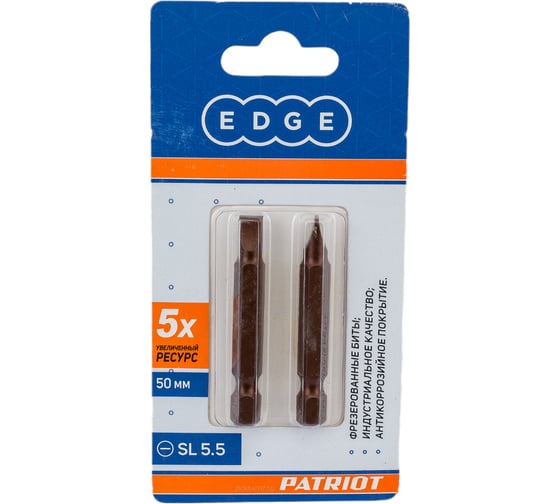 Изображение товара Бита (2 шт; SL5.5 мм; 50 мм) PATRIOT 818010026