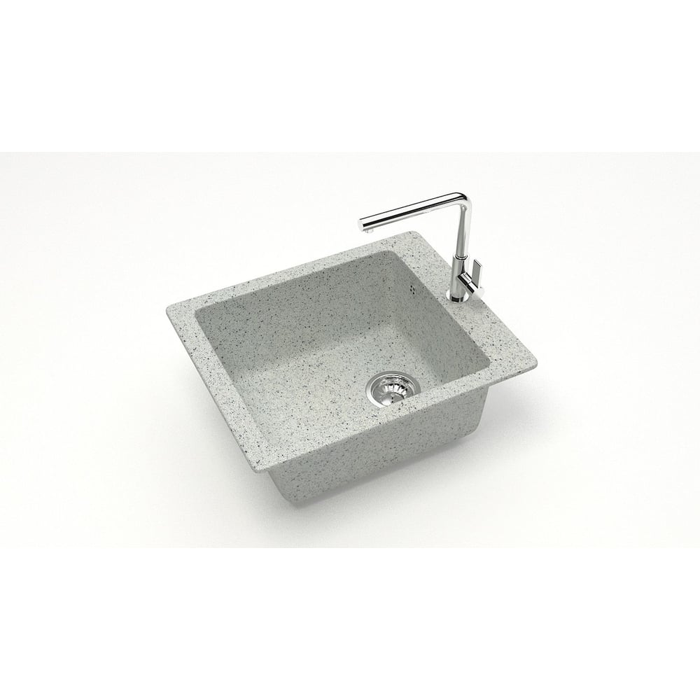 Изображение товара Мойка AQUADREAM 8/Q10 Матовая светло-серая прямоугольная