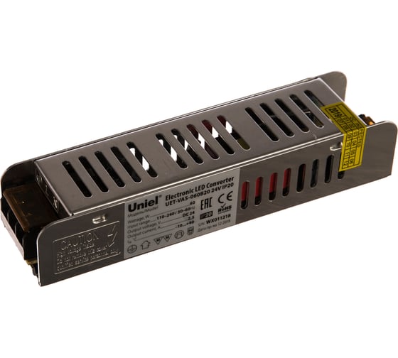 Изображение товара Блок питания Uniel UET-VAS-060B20 24V IP20, 60Вт. UL-00002429