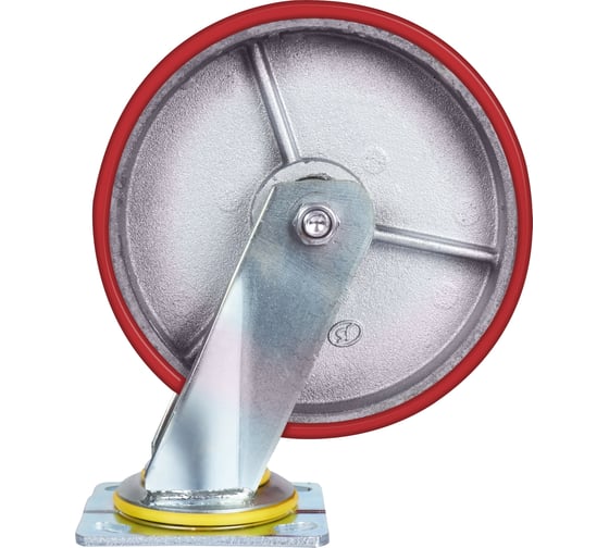 Изображение товара Большегрузное полиуретановое колесо С-4102-DUS поворотное, без тормоза, г/п 800 кг EURO-LIFT 00018520