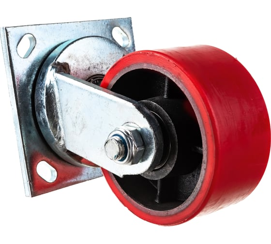 Изображение товара Большегрузное колесо с полиуретановой шинкой С-4102-DUS поворотное, без тормоза, г/п 1500 кг EURO-LIFT 00021783