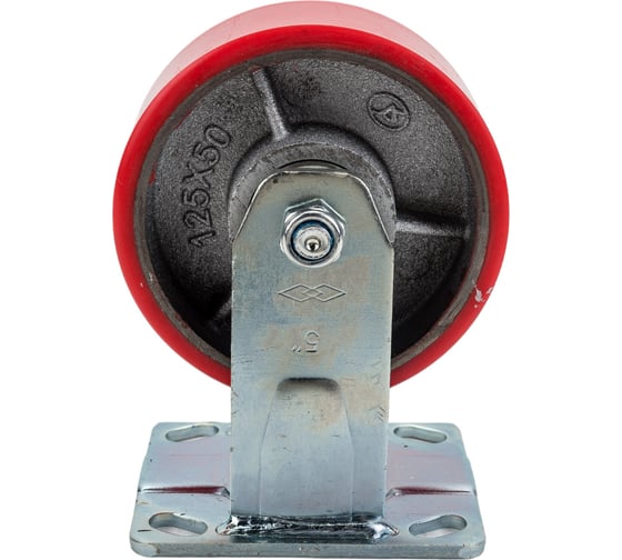 Изображение товара Большегрузное колесо полиуретановое С-4107-DUS не поворотное, без тормоза, г/п 600 кг EURO-LIFT 00018512