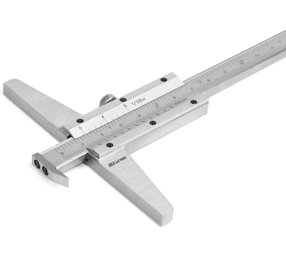 Изображение товара Штангенглубиномер Micron ШГ- 160 0,05 с толщиномером 100891