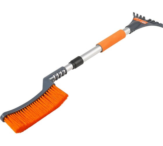 Изображение товара Щетка от снега и льда с телескоп. рукояткой и мягкой щетиной Airline "Волна" + скребок (70-100см) ABRN019