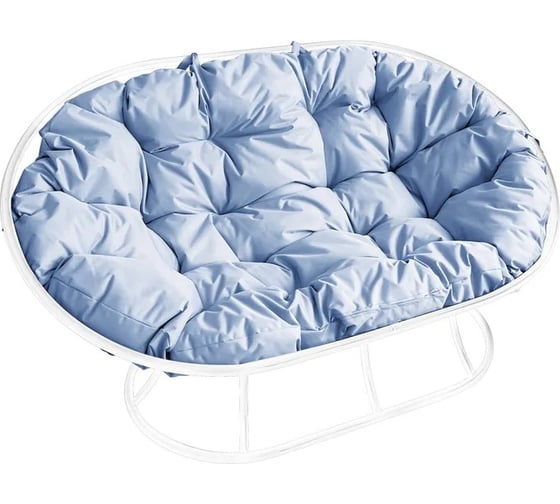 Изображение товара Диван M-GROUP МАМАСАН без ротанга белое, серая подушка 12100109