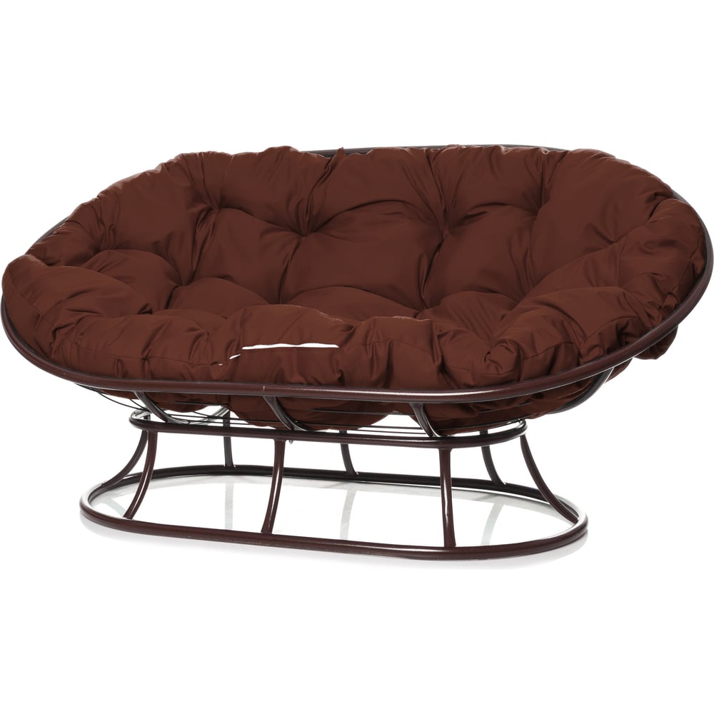 Изображение товара Диван M-GROUP МАМАСАН без ротанга коричневый с подушкой