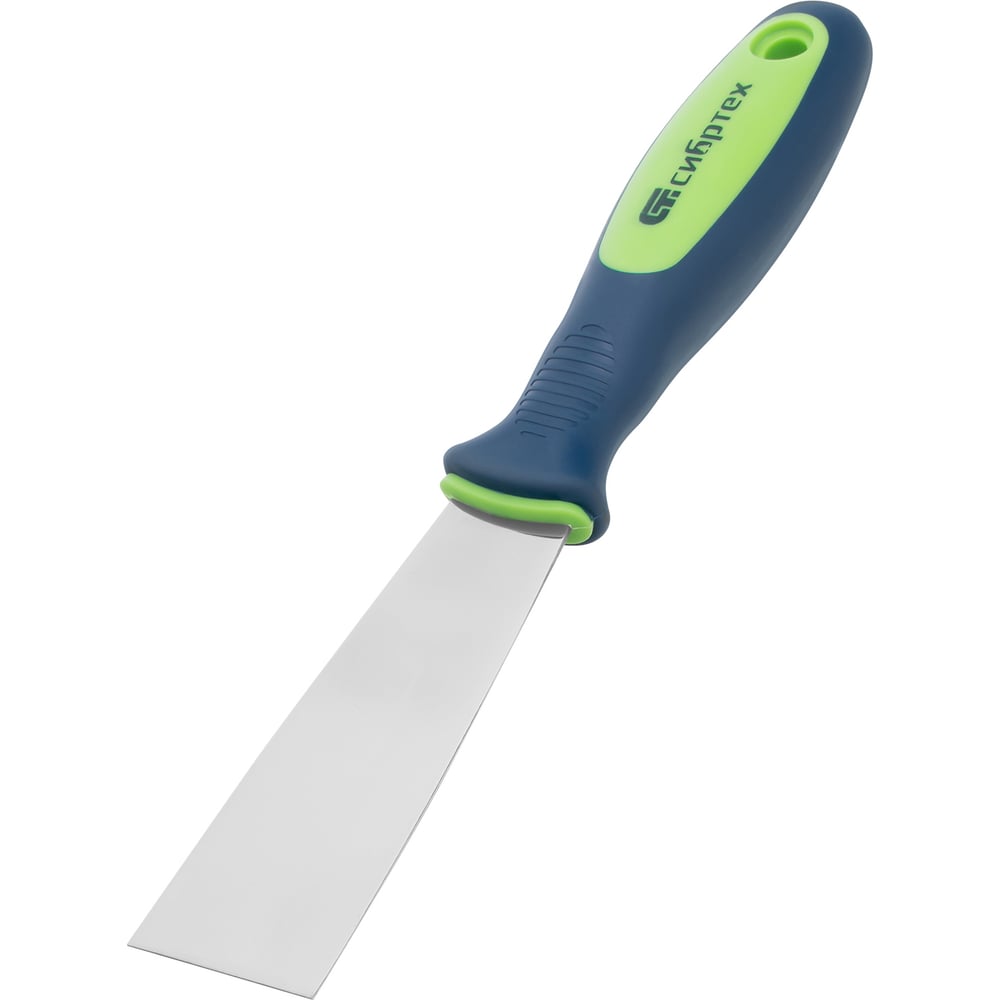 Изображение товара Шпательная лопатка из нержавеющей стали 40 мм двухкомпонентная ручка СИБРТЕХ 85521