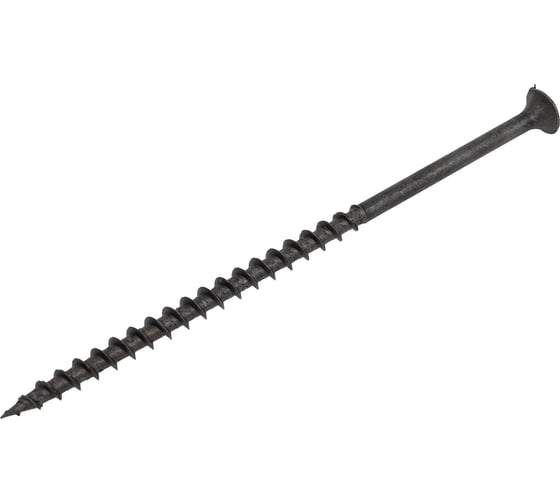 Изображение товара Саморез Саморезик 4.8х102 гипсокартон/дерево, редкий шаг резьбы, оксид. 150шт SW/GD-4.8х102-150