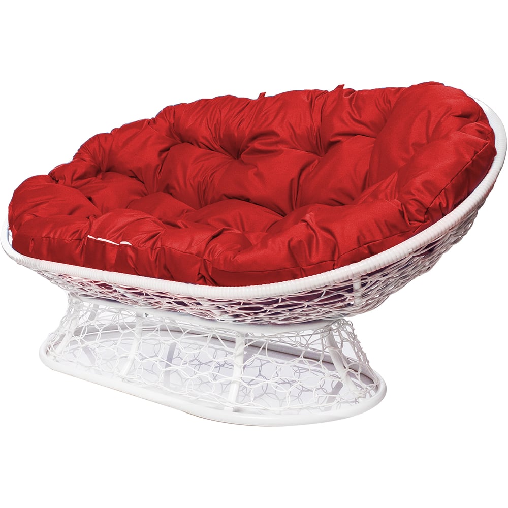 Изображение товара Диван M-GROUP МАМАСАН с ротангом, белый, 3 места, подушка