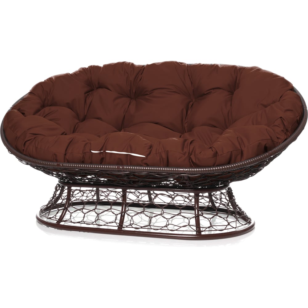 Изображение товара Диван M-GROUP МАМАСАН с ротангом коричневый 3 места комфортная садовая мебель