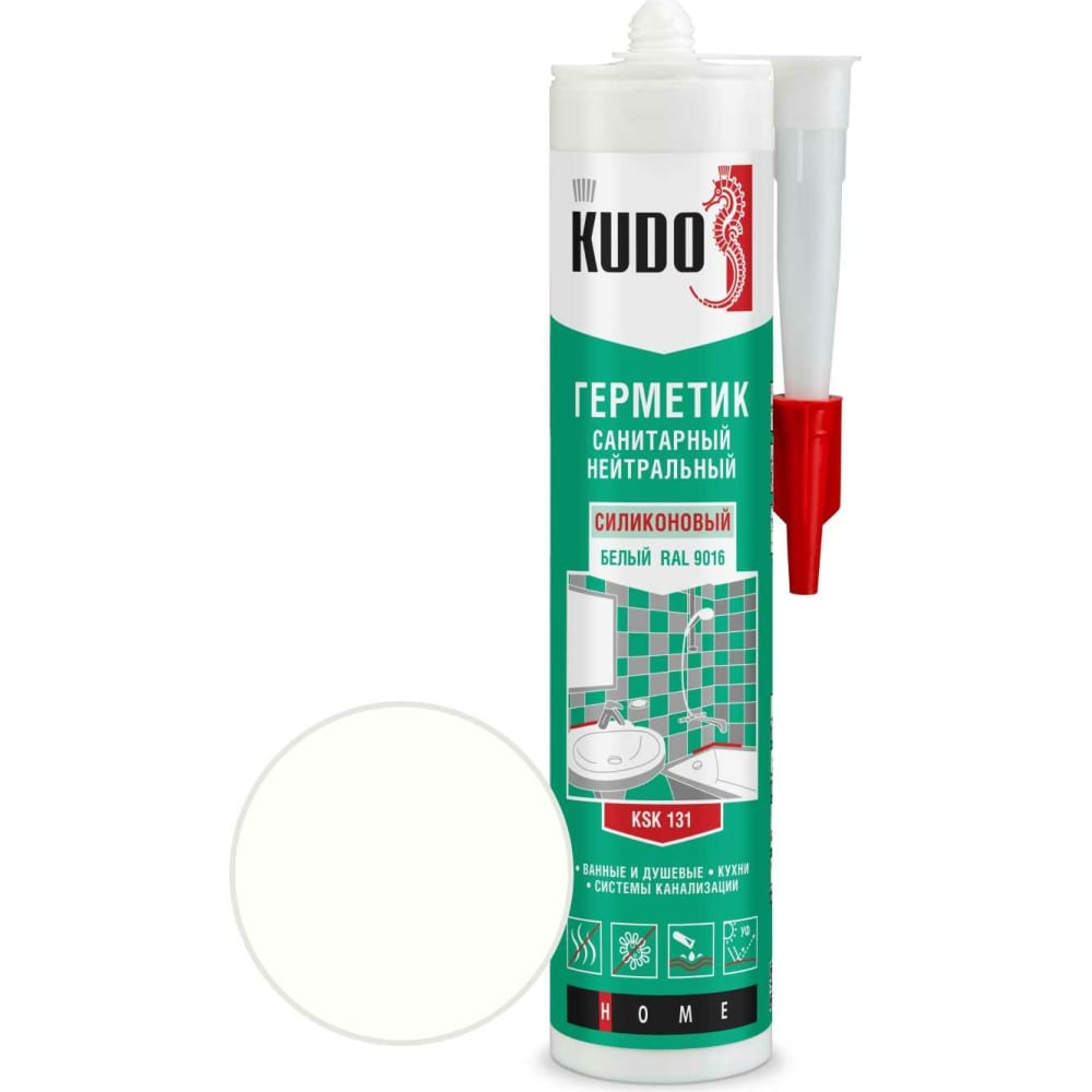 Нейтральный санитарный герметик KUDO клей герметик для кухни и ванной dap