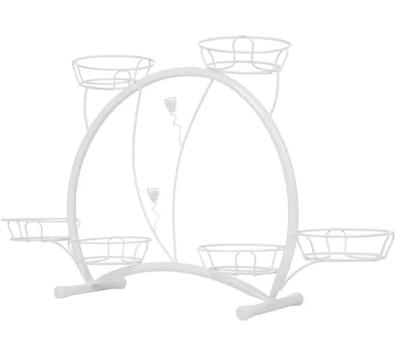 Изображение товара Цветочница M-GROUP КРУЖОК-6 (на 6 горшков) белая 16070106