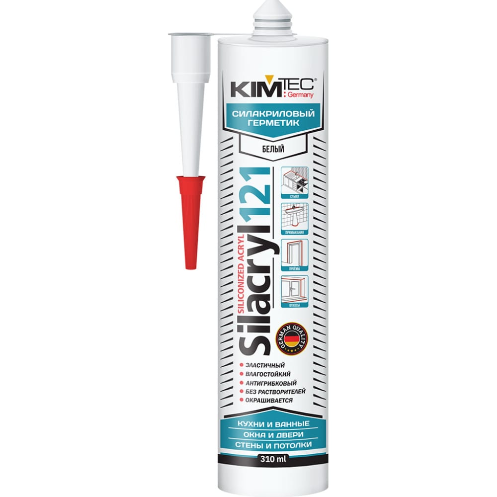 Силиконовый герметик KIM TEC грипсы велосипедные m wave резина гель эргономичные антискользящие красные 5 410533