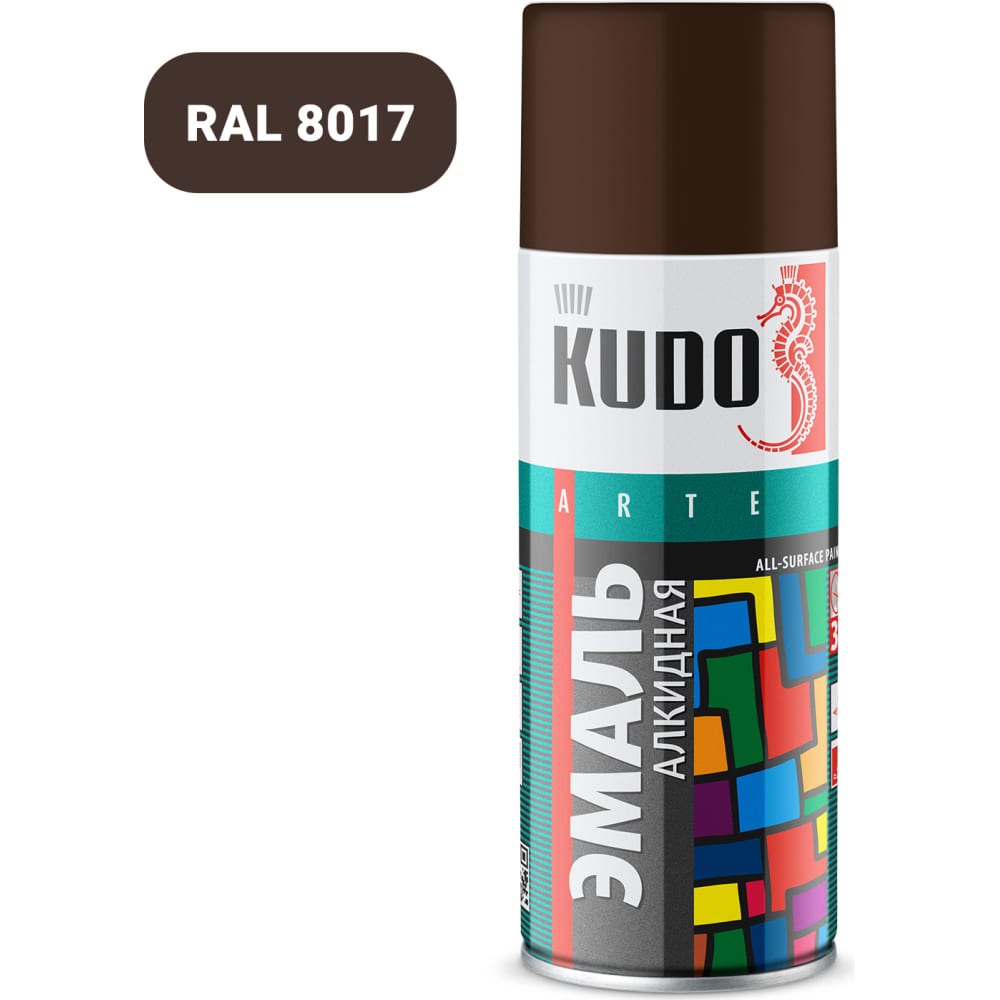 Универсальная эмаль KUDO эмаль универсальная kudo ku 1005 хаки глянцевый 520мл