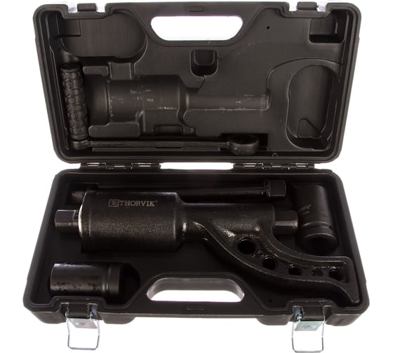 Изображение товара Ручной механический удлиненный гайковерт 3800 Нм и головки торцевые 32 мм, 33 мм Thorvik LSW3 52754  052754