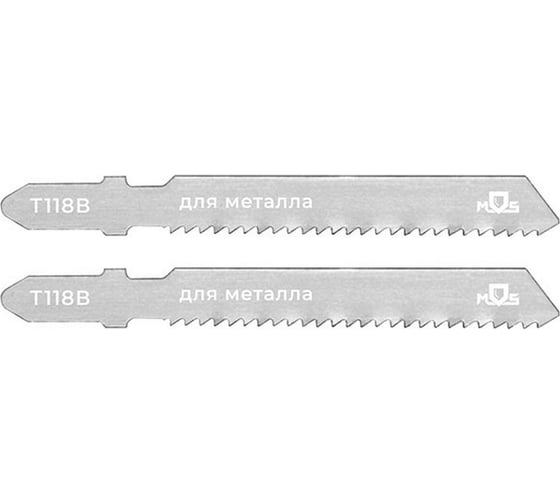 Изображение товара Пилка по металлу T118B, HSS, 75 мм, 2 шт для лобзика MOS 40821М