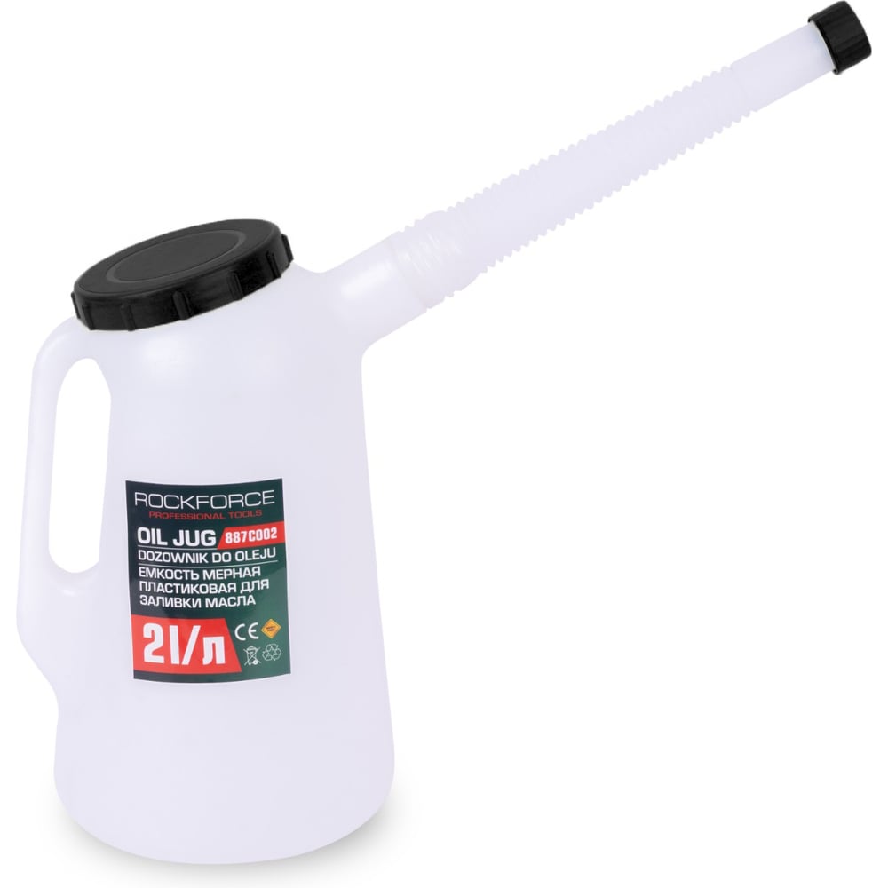 Емкость мерная пластиковая для заливки масла 2 л ROCKFORCE RF-887C002(17040)