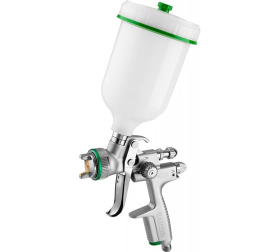 Изображение товара Пневматический краскопульт KRAFTOOL Jeta 1000 с верхним бачком, HVLP, 1.3 мм 06559-1.3
