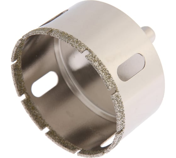 Изображение товара Сверло алмазное по стеклу и керамике, трехгранный хвостовик, 65x65 мм ТУНДРА 1935849