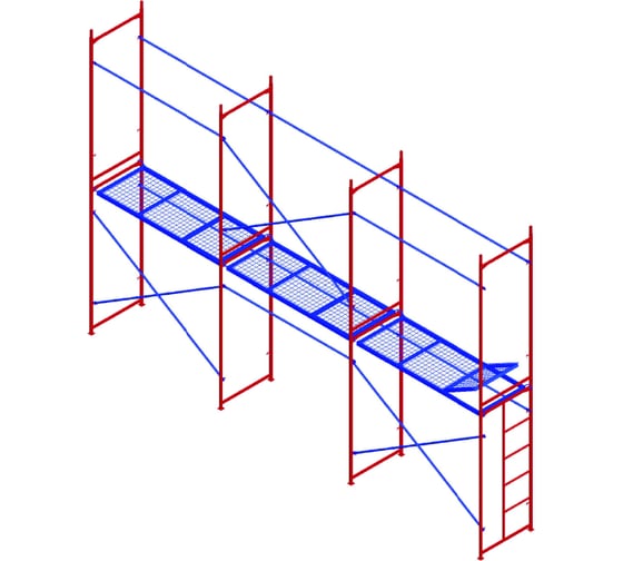 Изображение товара Комплект рамных лесов МЕГА М 4х6 772