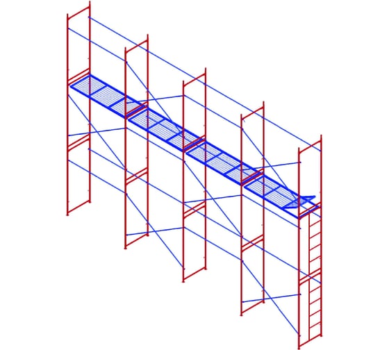 Изображение товара Комплект рамных лесов МЕГА М 6х8 778