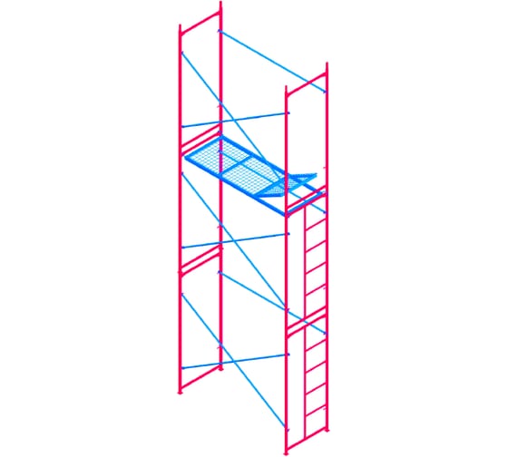 Изображение товара Комплект рамных лесов МЕГА М 6х2 775