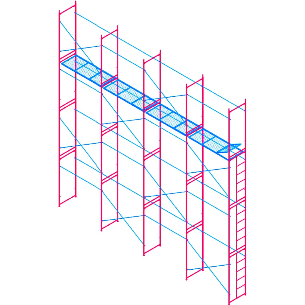 Комплект рамных лесов МЕГА М 8х8 783