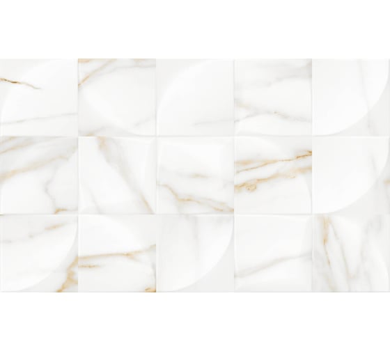 Изображение товара Настенная плитка Gracia Ceramica Marmaris white белый 02, 30x50 см, 1.2 кв.м, 8 шт. СК000040519