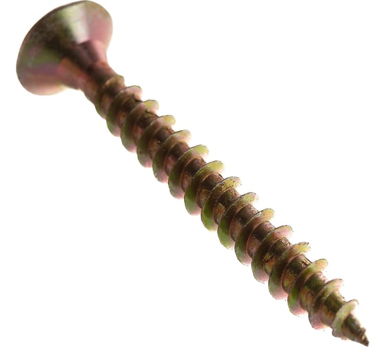 Изображение товара Шуруп для дерева Саморезик 6х50 универсальный потай, желтый цинк, Pz-3 250шт SYZ-6х50-250